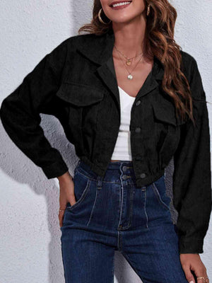Fashion-forward Comfort Buttoned Cropped Jacket - MXSTUDIO.COM