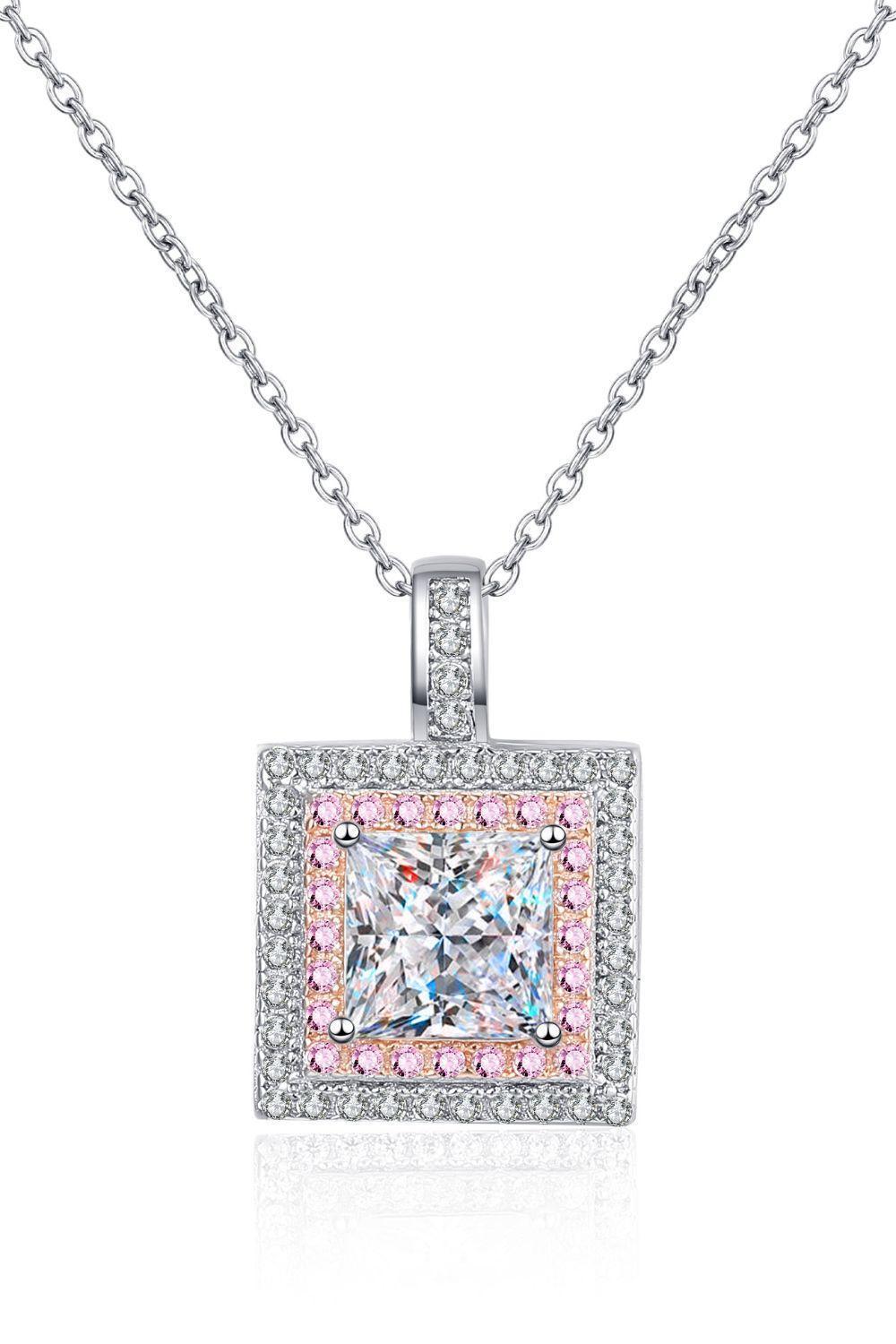 Feel Blissful 1 Carat Moissanite Necklace Womens - MXSTUDIO.COM
