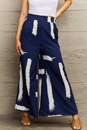 Feel Confident Elastic Waist Wide Leg Pants - MXSTUDIO.COM