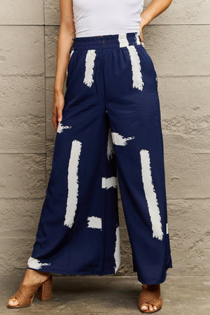 Feel Confident Elastic Waist Wide Leg Pants - MXSTUDIO.COM