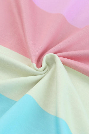 Feel The Summer Air Crew Neck Striped Tank Top - MXSTUDIO.COM