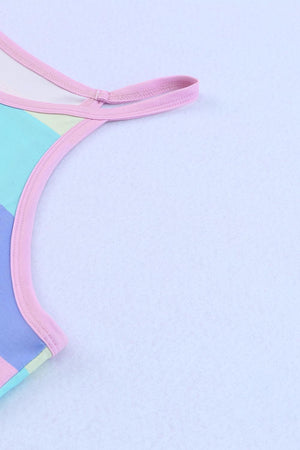 Feel The Summer Air Crew Neck Striped Tank Top - MXSTUDIO.COM