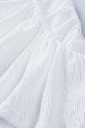 Feminine Charm Ruffled One Shoulder Tank Top - MXSTUDIO.COM