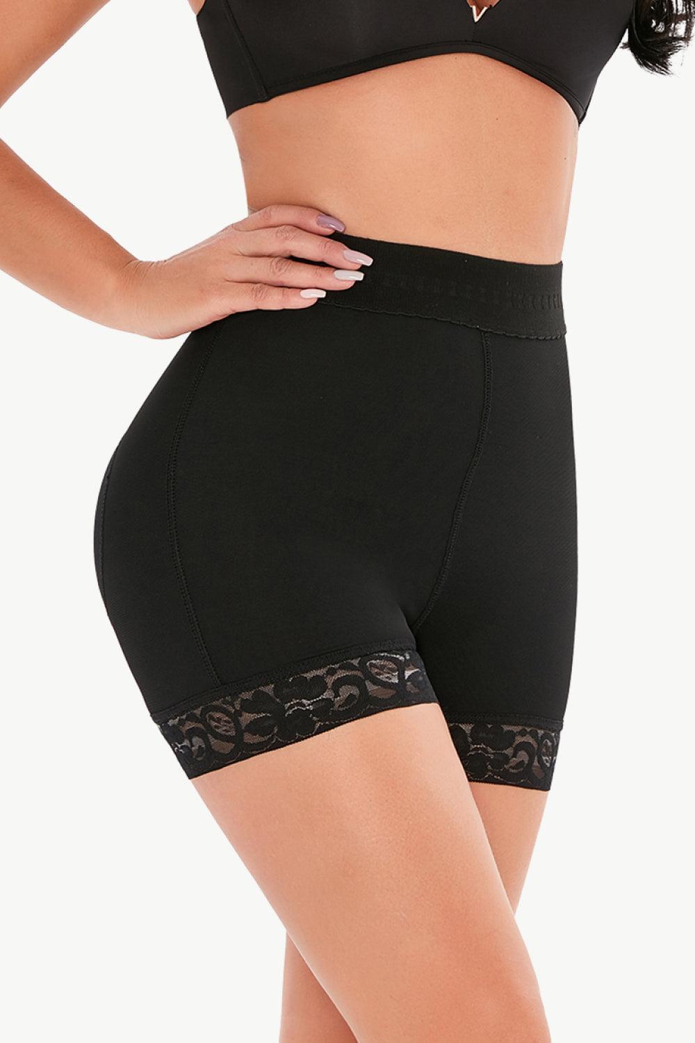 Firm Control Lace Trim Shaping Shorts - MXSTUDIO.COM