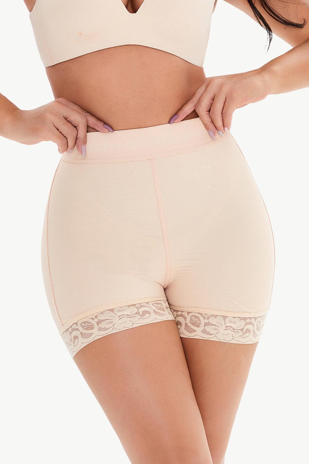 Firm Control Lace Trim Shaping Shorts - MXSTUDIO.COM