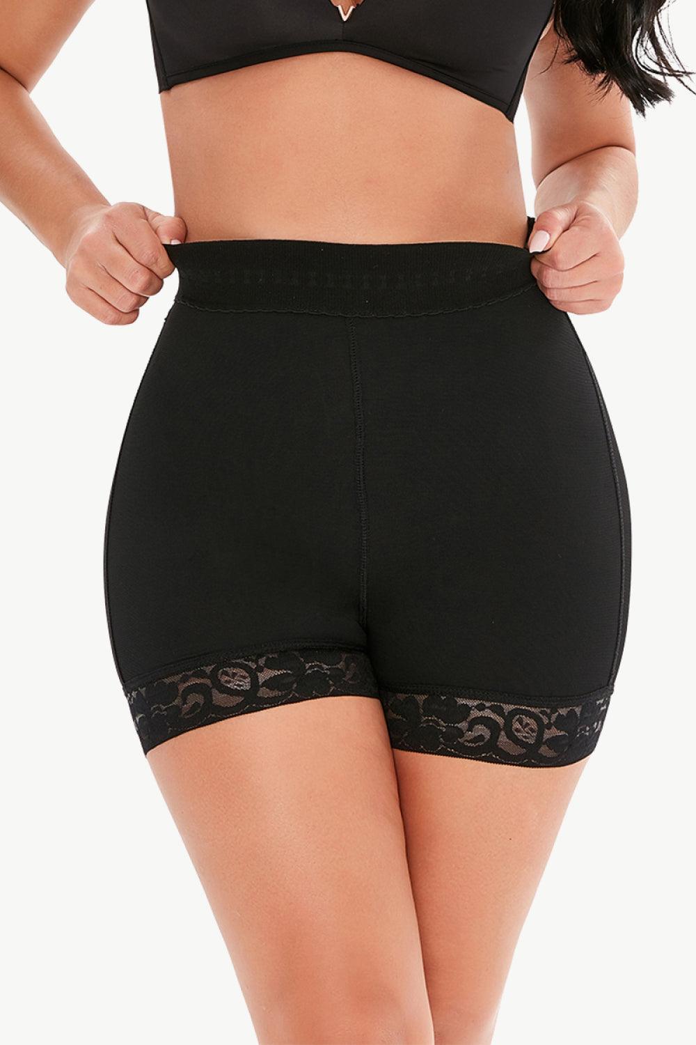 Firm Control Lace Trim Shaping Shorts - MXSTUDIO.COM