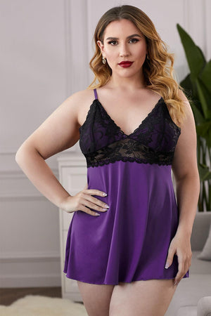 Fit Your Curve Plus Size Chemise - MXSTUDIO.COM