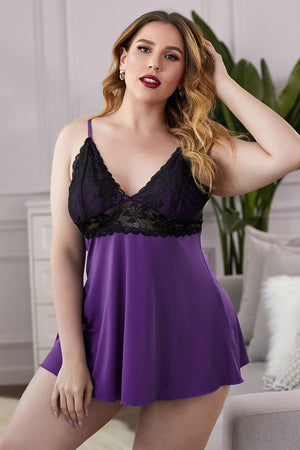 Fit Your Curve Plus Size Chemise - MXSTUDIO.COM