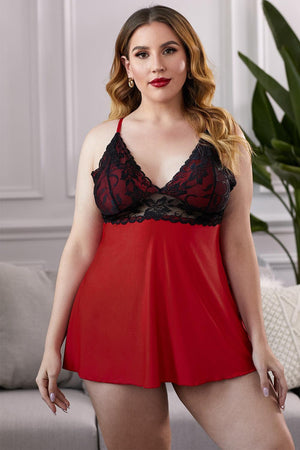 Fit Your Curve Plus Size Chemise - MXSTUDIO.COM