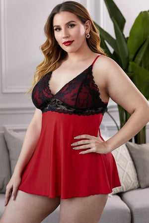 Fit Your Curve Plus Size Chemise - MXSTUDIO.COM
