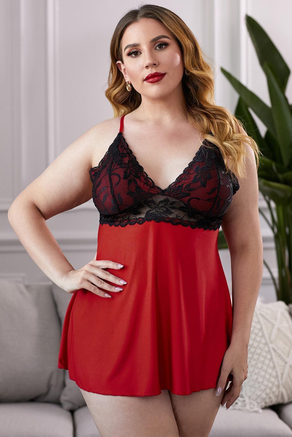 Fit Your Curve Plus Size Chemise - MXSTUDIO.COM