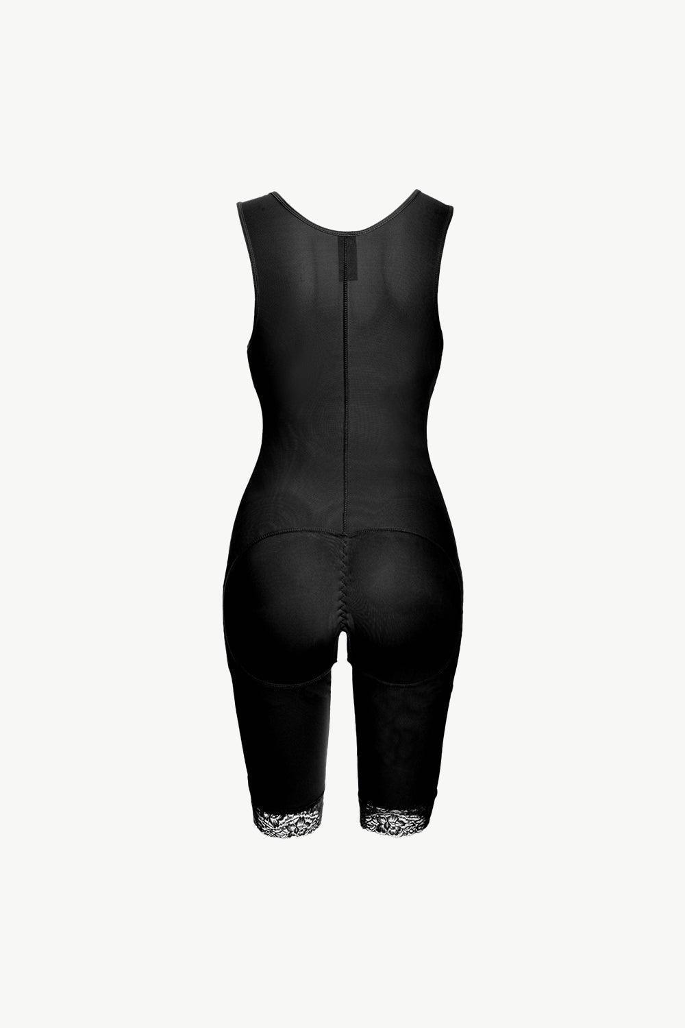 Flattering Lace-Trimmed Shapewear Bodysuit - MXSTUDIO.COM