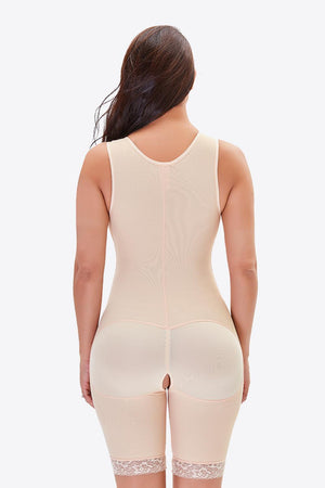 Flattering Lace-Trimmed Shapewear Bodysuit - MXSTUDIO.COM