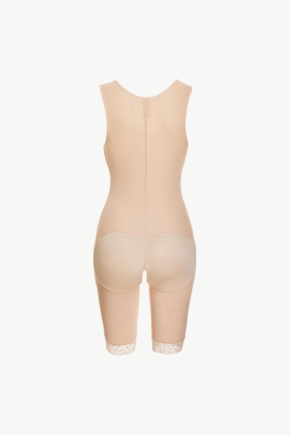 Flattering Lace-Trimmed Shapewear Bodysuit - MXSTUDIO.COM
