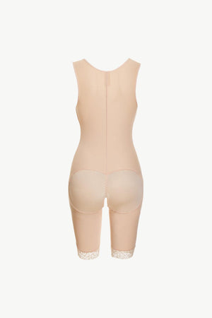 Flattering Lace-Trimmed Shapewear Bodysuit - MXSTUDIO.COM