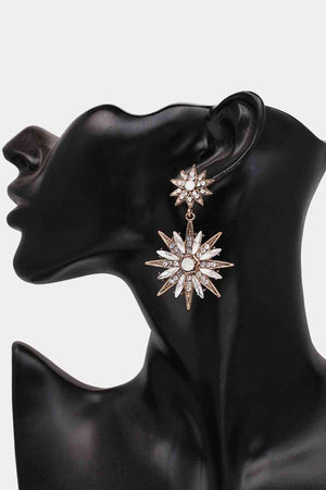 Flawless Mate Zinc Alloy Star Dangle Earrings-MXSTUDIO.COM