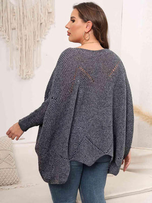 Flourishing Women's Plus Size Batwing Sweater - MXSTUDIO.COM