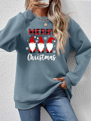 Focus Grabber Long Sleeve Merry Christmas Sweatshirt-MXSTUDIO.COM