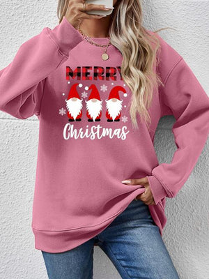 Focus Grabber Long Sleeve Merry Christmas Sweatshirt-MXSTUDIO.COM