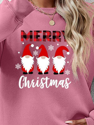 Focus Grabber Long Sleeve Merry Christmas Sweatshirt-MXSTUDIO.COM