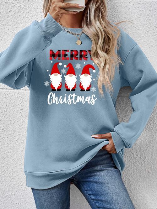 Focus Grabber Long Sleeve Merry Christmas Sweatshirt-MXSTUDIO.COM