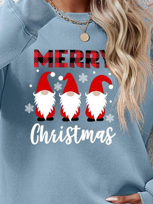Focus Grabber Long Sleeve Merry Christmas Sweatshirt-MXSTUDIO.COM