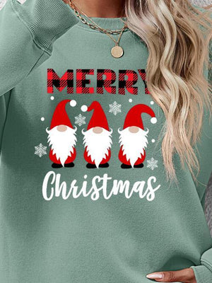 Focus Grabber Long Sleeve Merry Christmas Sweatshirt-MXSTUDIO.COM