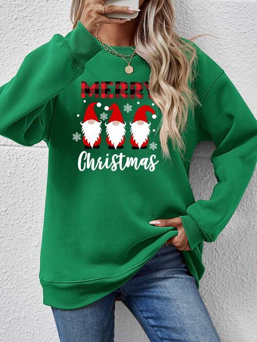 Focus Grabber Long Sleeve Merry Christmas Sweatshirt-MXSTUDIO.COM