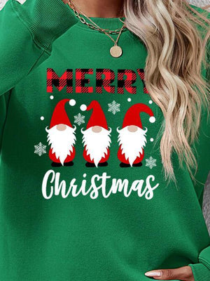 Focus Grabber Long Sleeve Merry Christmas Sweatshirt-MXSTUDIO.COM