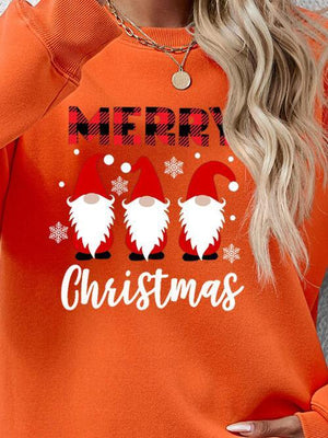 Focus Grabber Long Sleeve Merry Christmas Sweatshirt-MXSTUDIO.COM