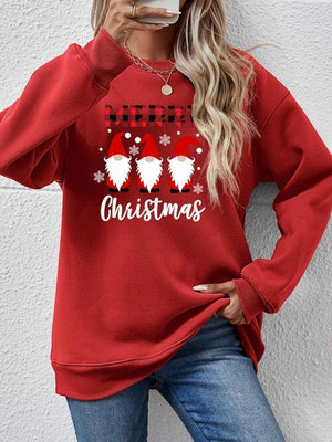 Focus Grabber Long Sleeve Merry Christmas Sweatshirt-MXSTUDIO.COM
