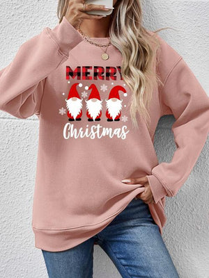 Focus Grabber Long Sleeve Merry Christmas Sweatshirt-MXSTUDIO.COM