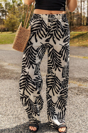 Freedom In Style Wide Leg Drawstring Pants - MXSTUDIO.COM