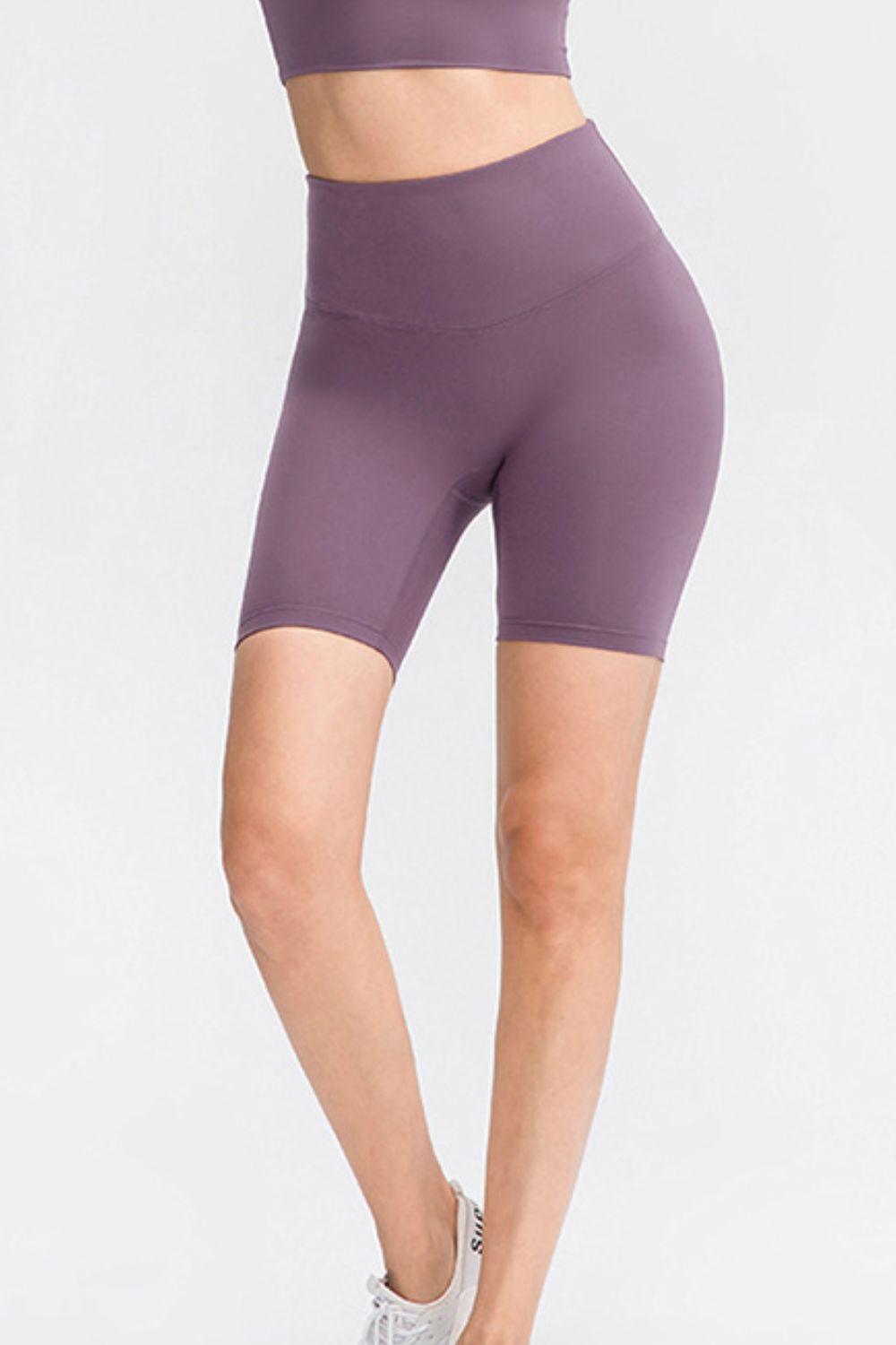 Full Performance Slim Fit High Waisted Yoga Shorts - MXSTUDIO.COM