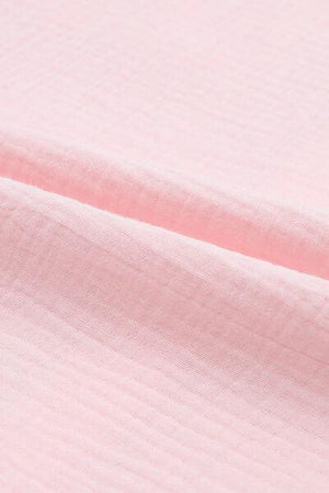 a close up view of a pink fabric