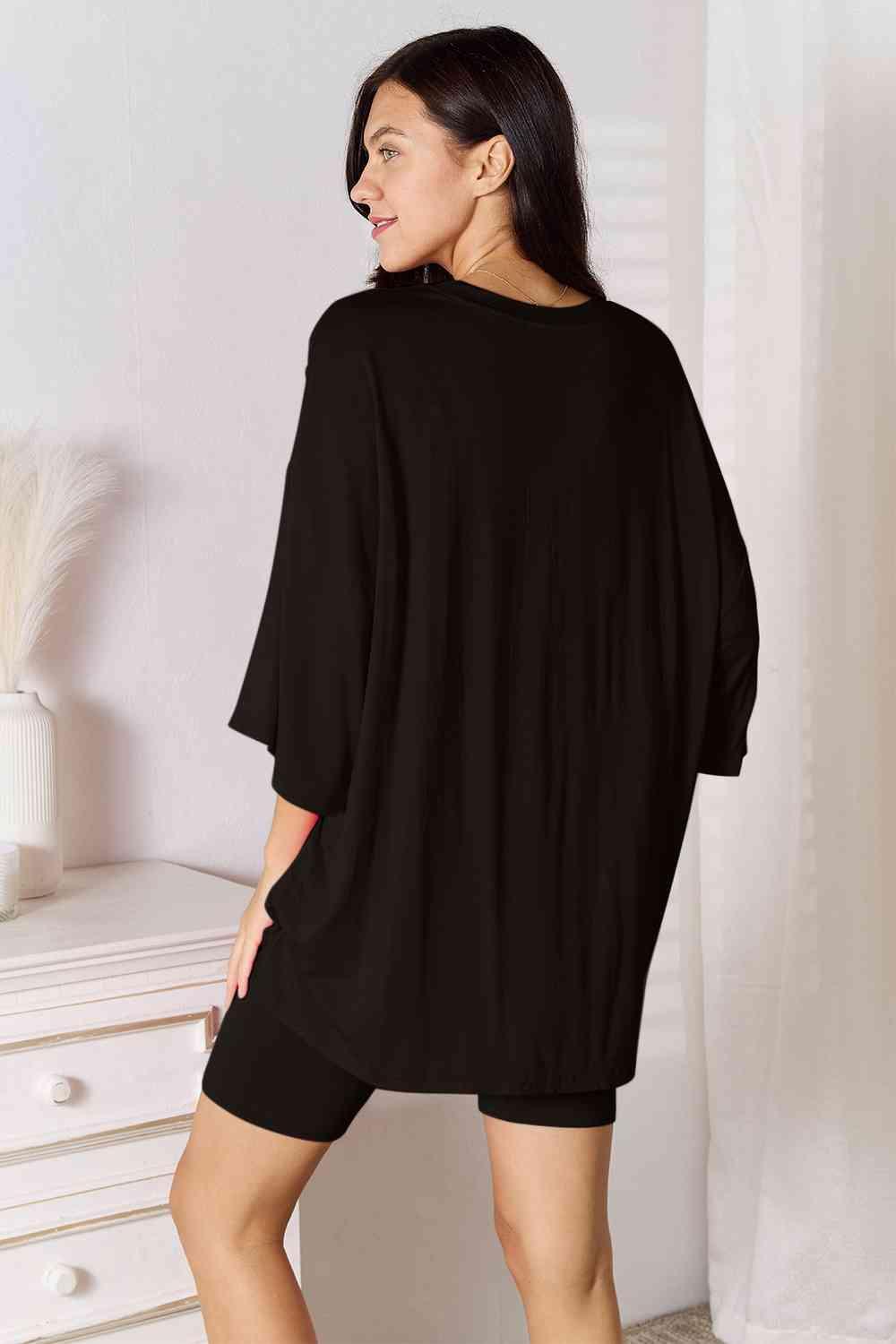 Get Refresh Plus Size Top And Shorts 2 Piece Loungewear Set - MXSTUDIO.COM