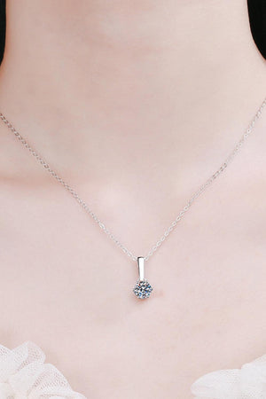 Glowing Glamour 1 Carat Moissanite Necklace - MXSTUDIO.COM