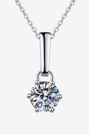 Glowing Glamour 1 Carat Moissanite Necklace - MXSTUDIO.COM