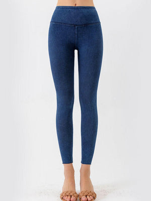 Goal-Centric Wide Waistband Skinny Crop Jeans - MXSTUDIO.COM