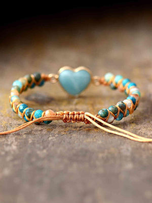 Good-Natured Heart Shape Bead Bracelet-MXSTUDIO.COM