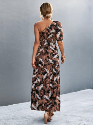 Gorgeous A-Line One Shoulder Maxi Dress - MXSTUDIO.COM