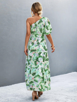 Gorgeous A-Line One Shoulder Maxi Dress - MXSTUDIO.COM