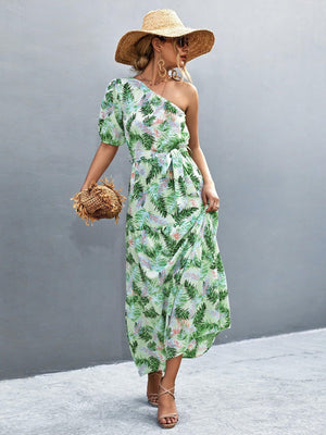 Gorgeous A-Line One Shoulder Maxi Dress - MXSTUDIO.COM