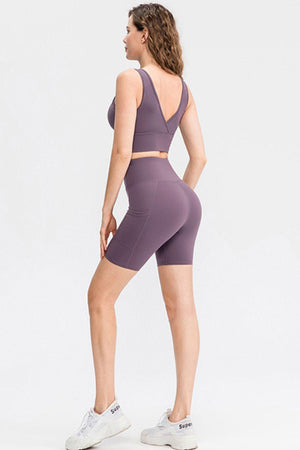 Gymgoer Slim Fit Yoga Shorts With Pockets - MXSTUDIO.COM