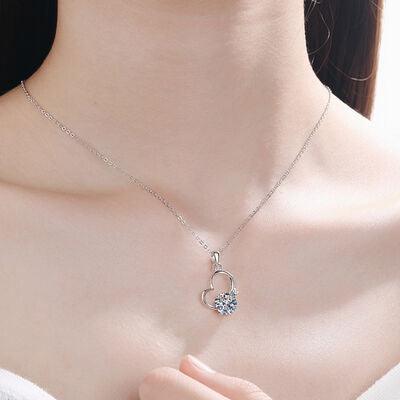 a close up of a woman wearing a necklace
