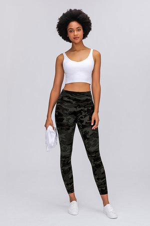 Hidden Elastic Waistband Leggings - MXSTUDIO.COM