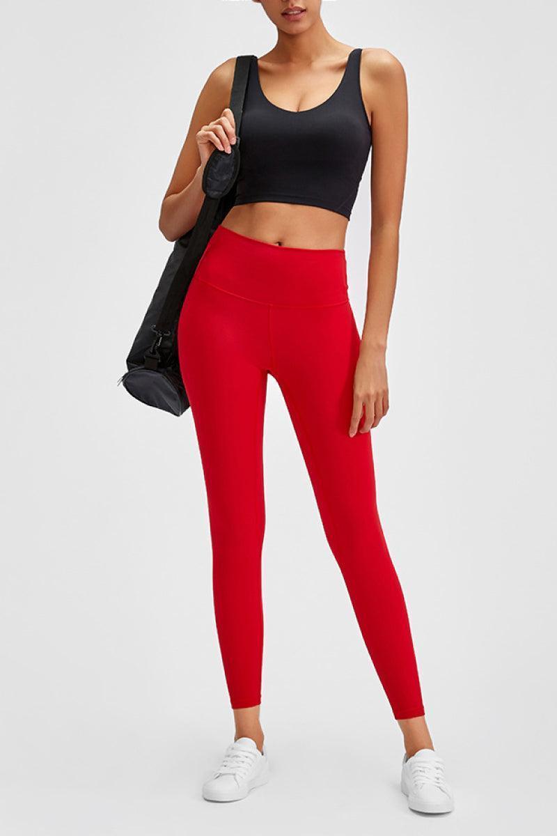 Hidden Elastic Waistband Leggings - MXSTUDIO.COM