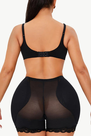 Hip Lifter Lace Trim Pull-On Shaping Shorts - MXSTUDIO.COM
