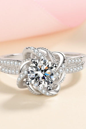 Ideal Life Sterling Silver 1 Carat Moissanite Ring - MXSTUDIO.COM