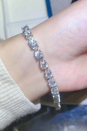 Impeccable Inlaid 10 Carat Moissanite Bracelet - MXSTUDIO.COM